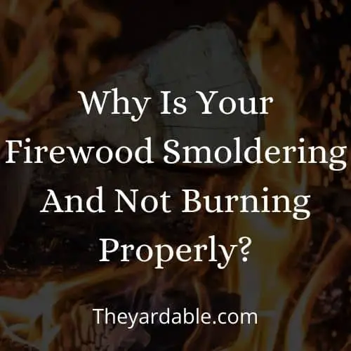 firewood not burning properly
