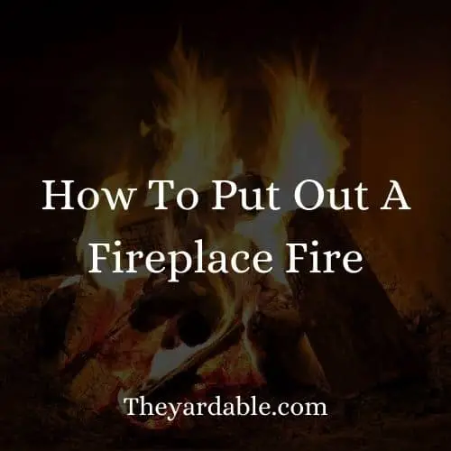 putting out a fireplace fire